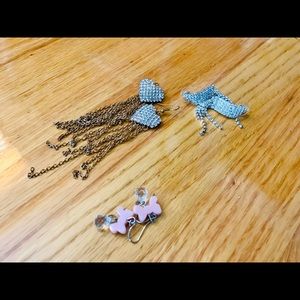 Lot of 3 earrings